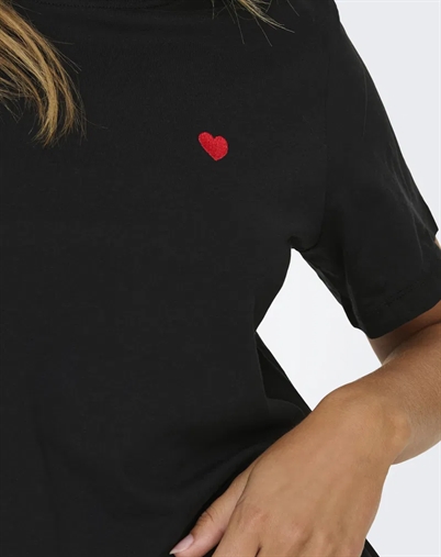 JDY -  Pisa Print T-shirt - Black 